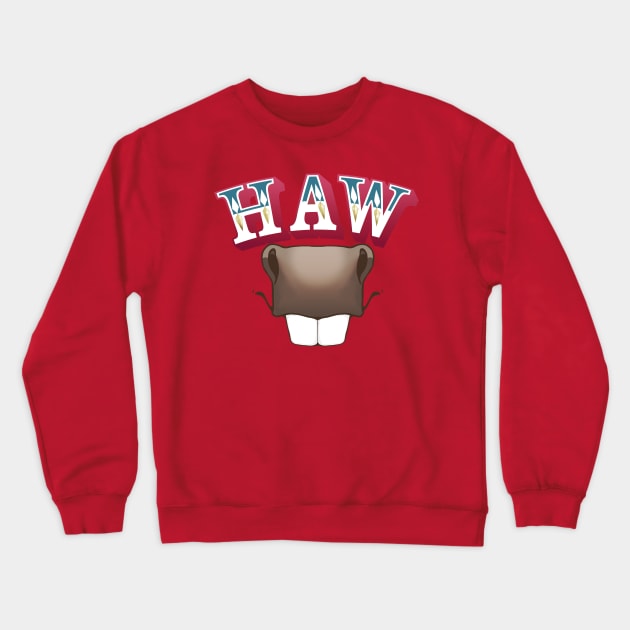 HAW Donkey Crewneck Sweatshirt by Pawgyle